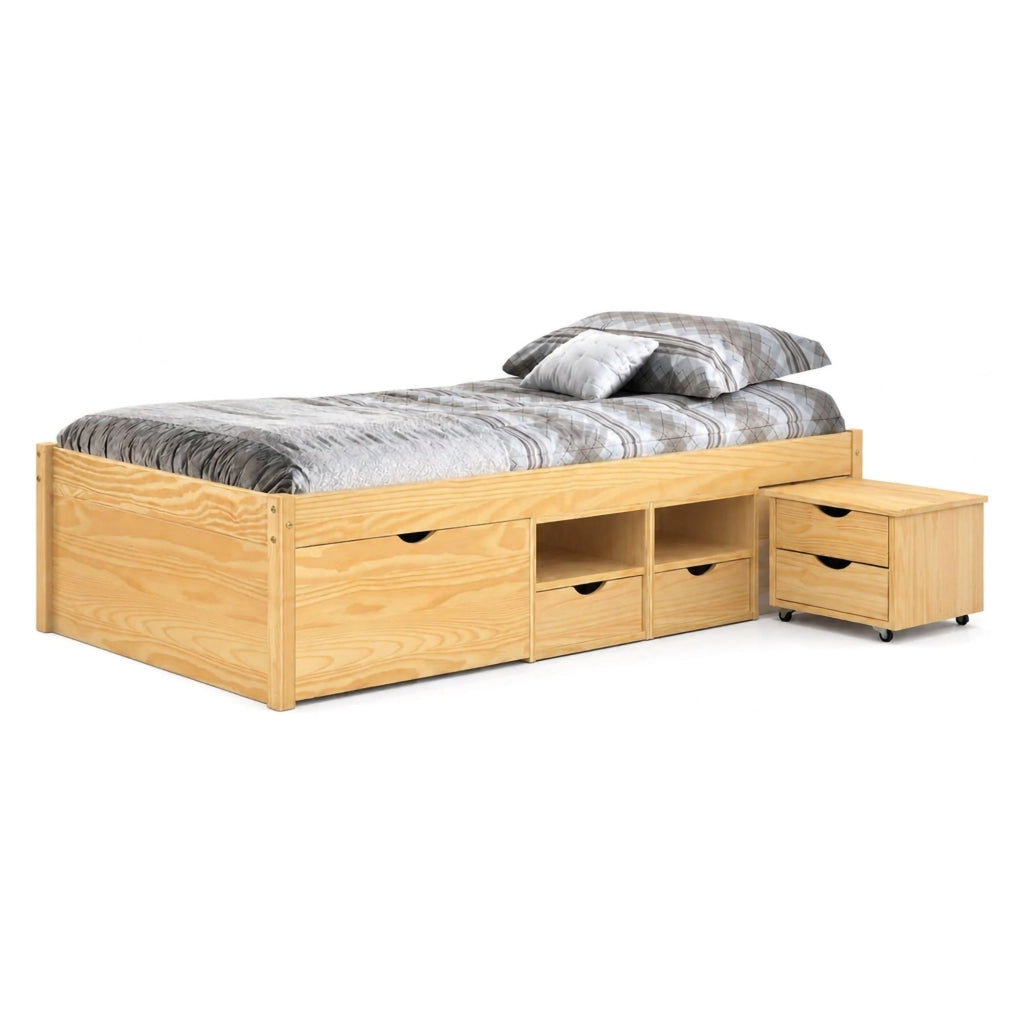 Letto Matrimoniale Cavallo, Letto Matrimoniale Contenitore, Marrone