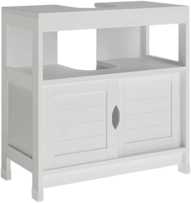 mobiletto bagno Vilda, Grigio, 30 x 89 cm con 2 cassetti, per la conservazione di accessori da bagno e prodotti per la cura