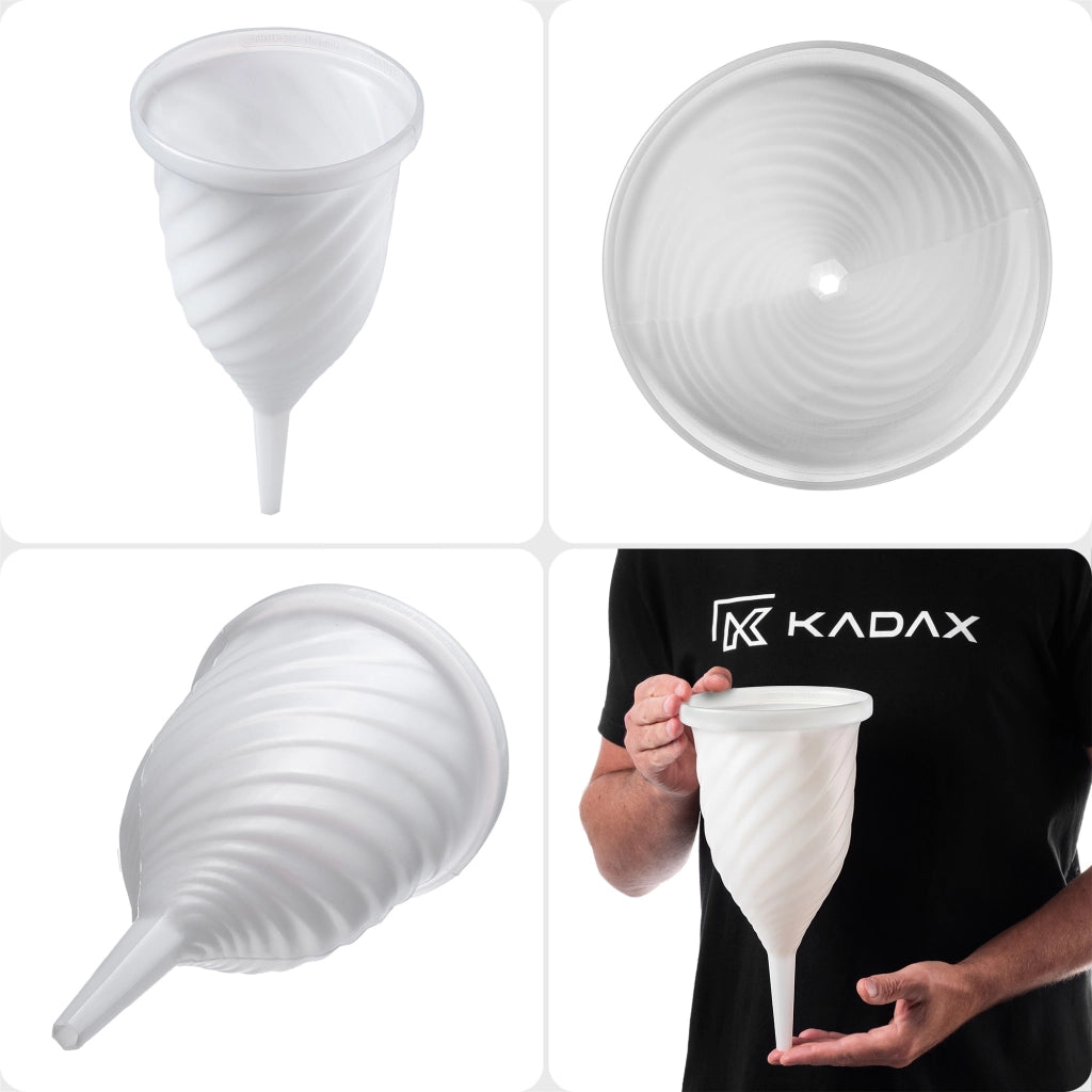 Imbuto a spirale KADAX per filtrare liquori al vino e mosti per liquori fatti in casa