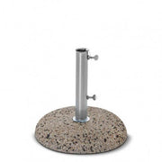 Base ombrellone palo centrale kg 25 con tubo diametro 42 mm in acciaio cemento - BASE