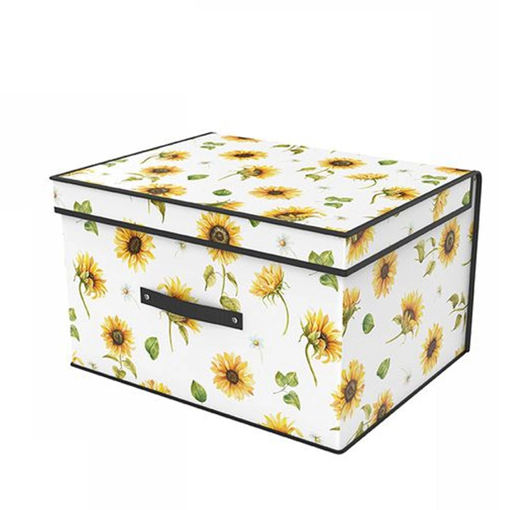 Trade Shop - Box Scatola Salvaspazio Armadio Contenitore Porta Oggetti Organizer 30x28x15 -