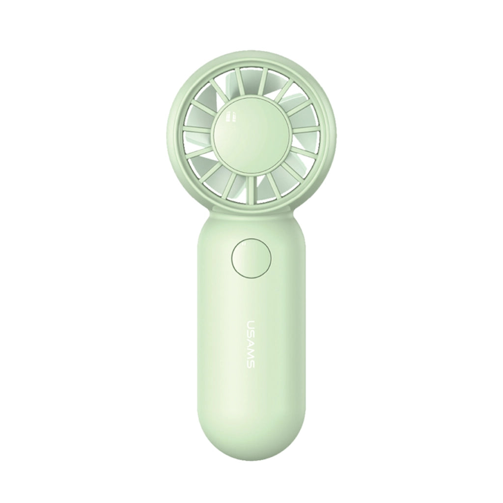 Mini Ventilatore Portatile 3 Velocità 500mAh Ricaricabile USB-C Compatto Verde Usams