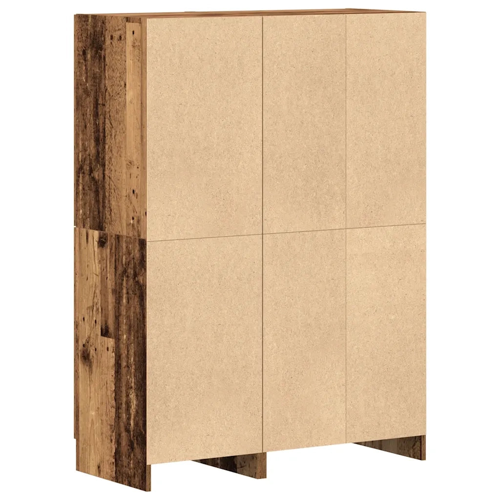 Set di Mobili da Cucina 2 pz-Armadietto Cucina Legno Antico in Truciolato