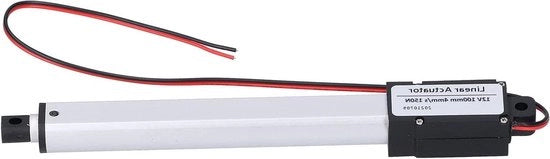 Attuatore lineare 12V 100mm con interruttore finale interno - Attuatore elettrico silenzioso mini per dispositivi domestici - Attuatore lineare industriale con 100mm di corsa
