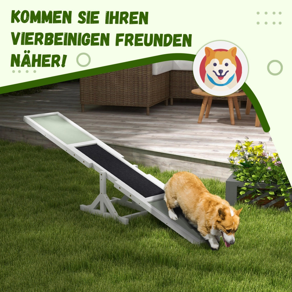 Altalena per Cani Agility Training ¨C Xylo ¨C Antiscivolo 180x30x30cm fino 50kg