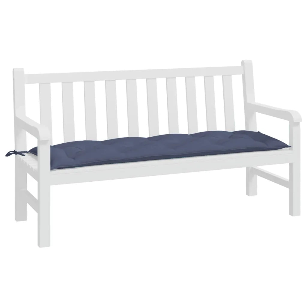 Cuscino Panca Giardino-Cuscini per panchina da esterno Blu Marino 150x50x7 cm in Tessuto Oxford