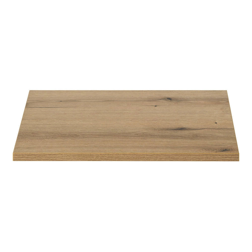 Mobile Pensile Sottolavabo Newport a 2 Ante con Lavabo Ovale Bianco 80x71x40 cm - Effetto Rovere [en.casa]