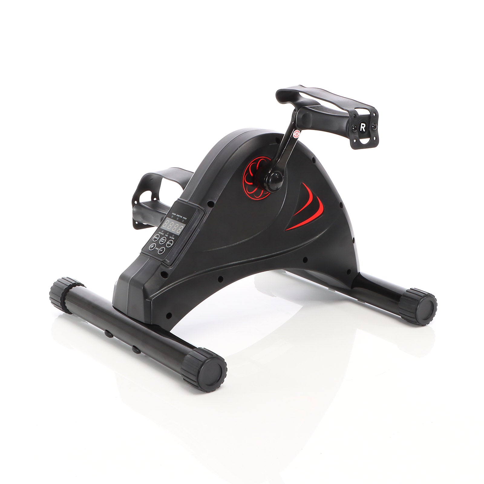 LUXTRI Mini cyclette elettrica 80W per allenamento braccia gambe Minibicicletta Trainer a pedali