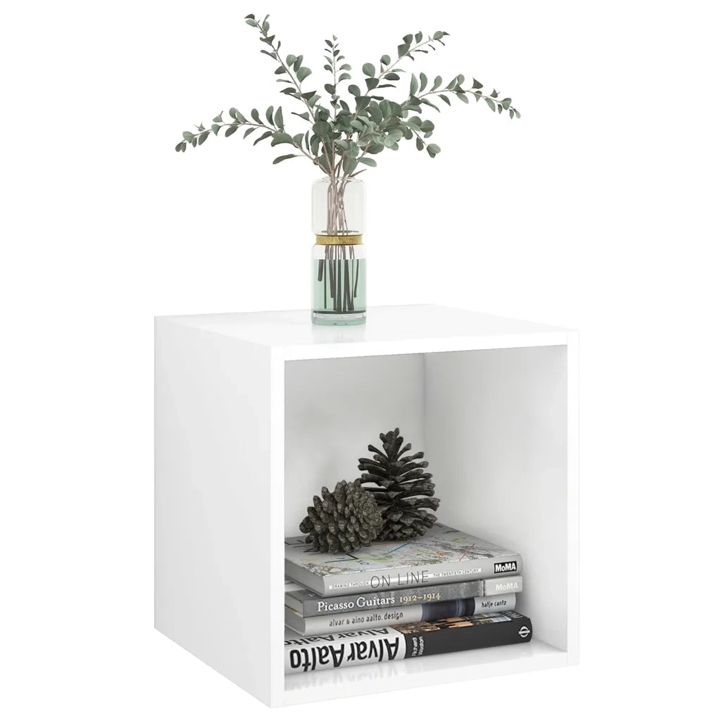 Mobili a Muro 4pz Bianchi 37x37x37 cm in Legno Multistrato 805446