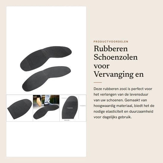 Calzature in gomma - Riparazione Scarpe - Resistente ai Sforzi - Antiscivolo - Adattabile - Alta Resistenza all'Attrito - Ideali per Scarpe con Suole Dure - Scarpe con Suole in Gomma