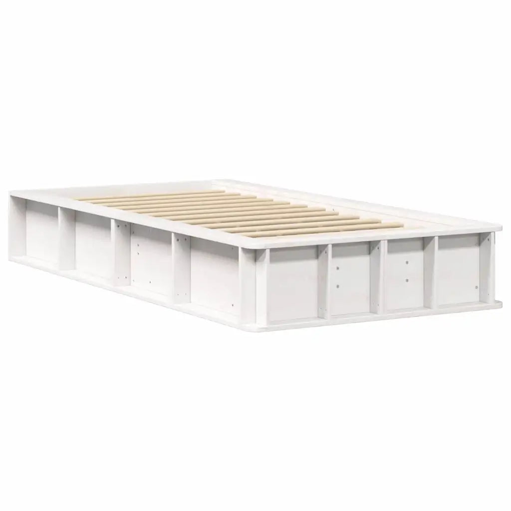 Struttura del letto Bianco 90 x 200 cm Pino massello 3385734