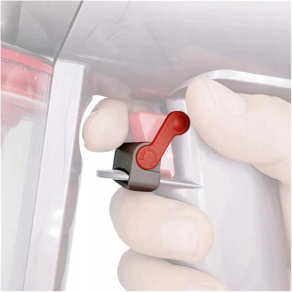 Blocco Grilletto per Aspirapolvere compatibile con Dyson V7-V15 – Montaggio Senza Attrezzi, Design Rosso/Grigio