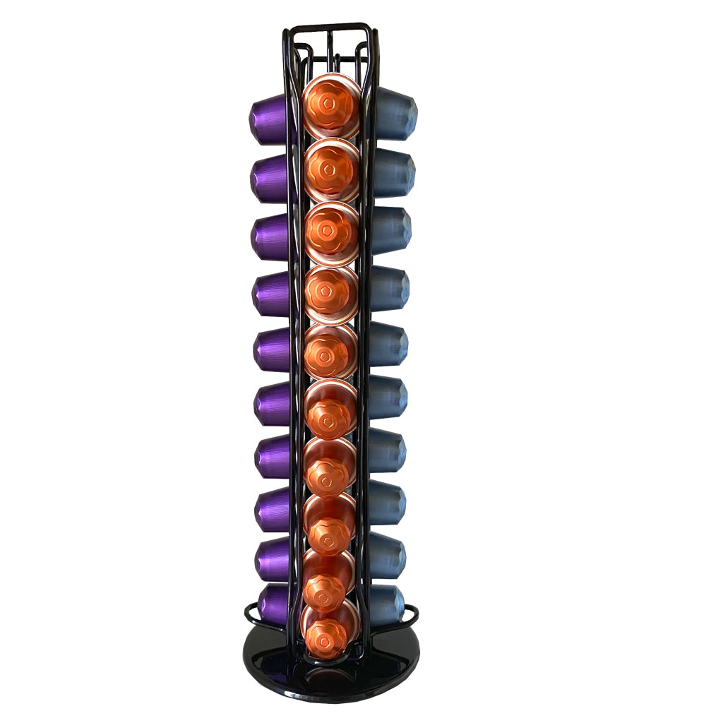 Organizzatore per Capsule di Caffè Nespresso Nyana Home | Organizzatore per 40 Capsule | Progettato per Capsule Nespresso | Design Moderno e Compatto | Supporto Rotante 360º