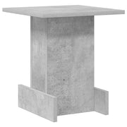 Tavolino | Tavolo laterale Grigio cemento 35,5 x 35 x 40 cm Legno multistrato