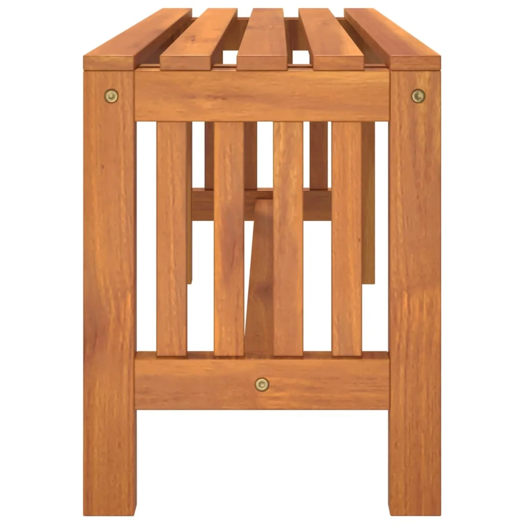 Panca da giardino mobili da esterno terrazza 110 x 35 x 45 cm legno massello di eucalipto 02_0011174