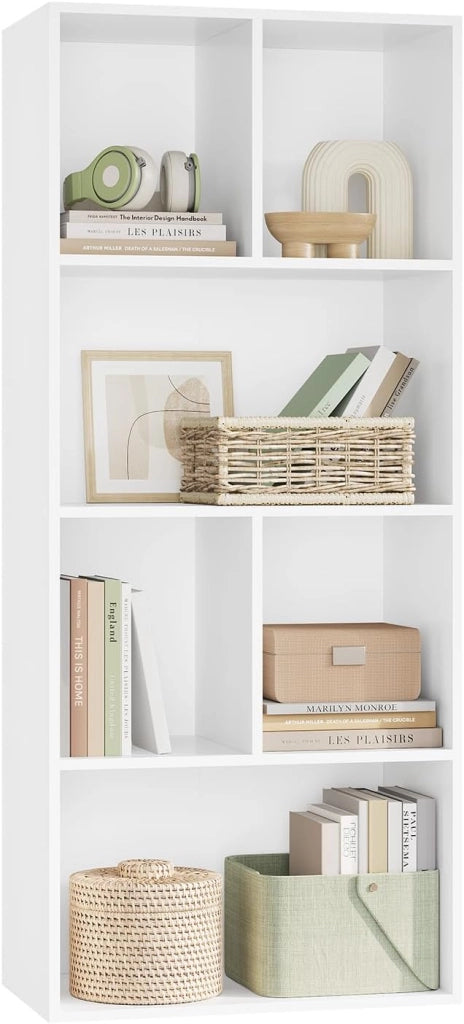 Libreria a 6 Cubi Mensola di Legno Scaffale da Esposizione per Casa e Ufficio Porta Libri SK005ws