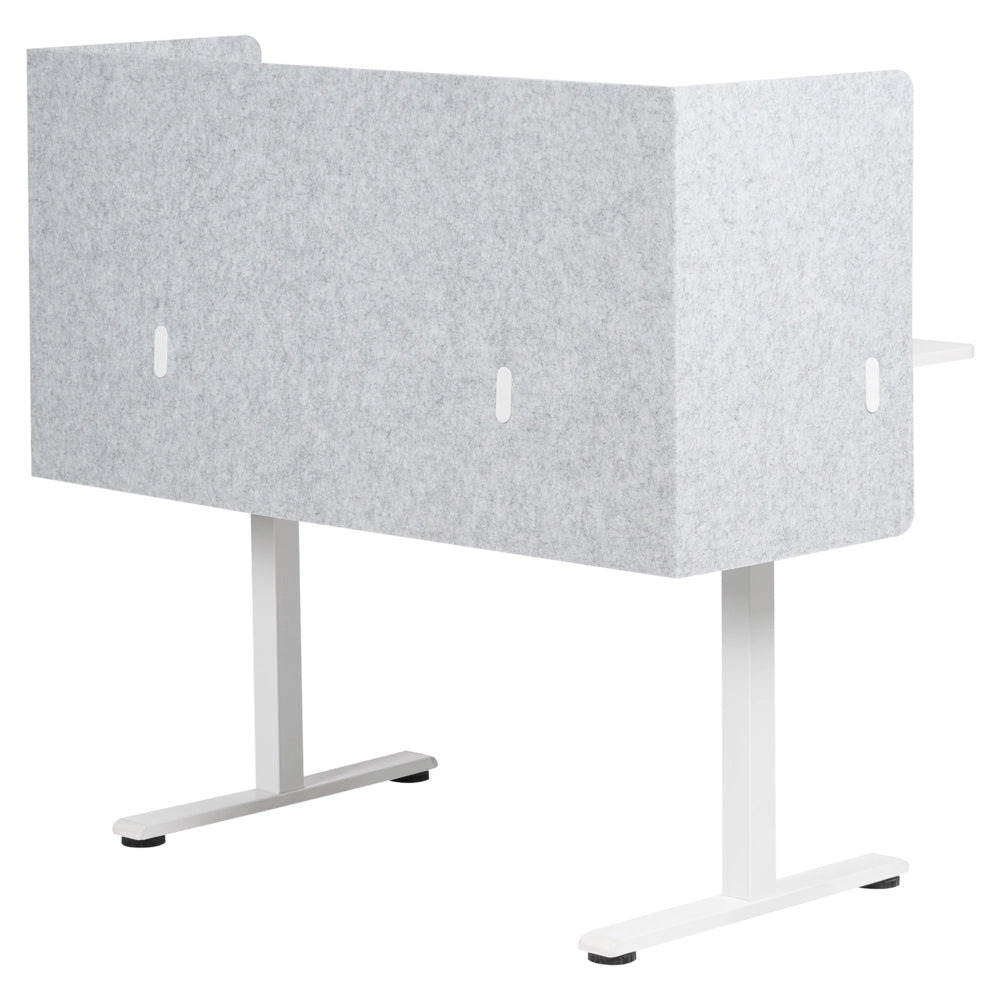Pannello acustico in tessuto Imbottito 120 x 60 cm Grigio tavolo ufficio
