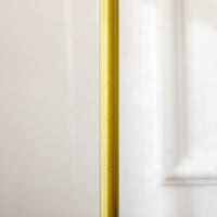 Appendiabiti da Ingresso 35x25x152 cm  in Metallo e Marmo Oro e Bianco