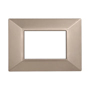 Placca Piramide Serie Moon 3P Colore Bronzo Compatibile Con Bticino Axolute