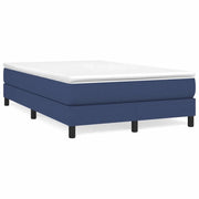 vidaXL Giroletto a Molle con Materasso Blu 120x190 cm in Tessuto