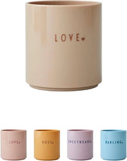 Biberon per bambini e neonati, MINI LOVE (beige) - libero da BPA e BPS, carino e resistente alle macchie, idoneo per lavastoviglie