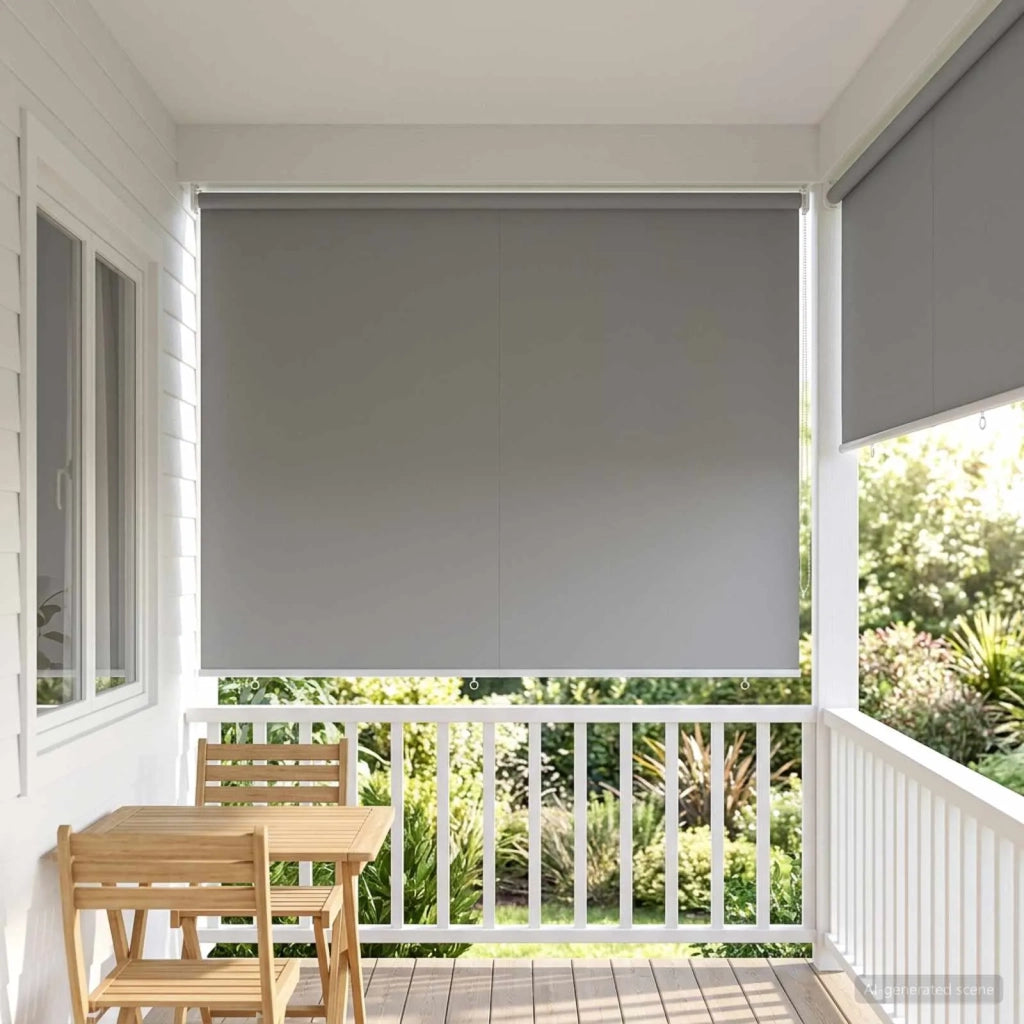 Voletta a rullo con protezione UV Grigio Chiaro 180 x 140 cm