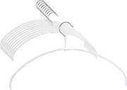 Set di appesi per capi di abbigliamento da 20 con 360° di rotazione per T-shirt, top e leggere camicie, con guscio antiscivolo e 40 cm di lunghezza.