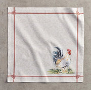 Serviette di stoffa, 100% cotone, 45 cm x 45 cm decorative, lavabili serviette di Pasqua, set da 4, per pasti, festività, ricevimenti e matrimoni, campagna, primavera/estate