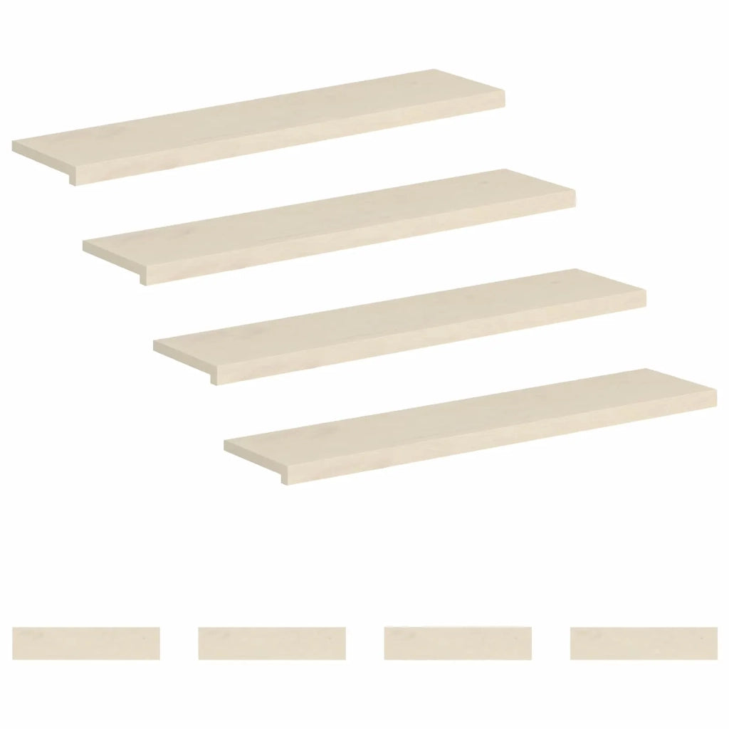 Gradini per Scale 8 pz 120 x 30 x 2 cm Bianco 3449368
