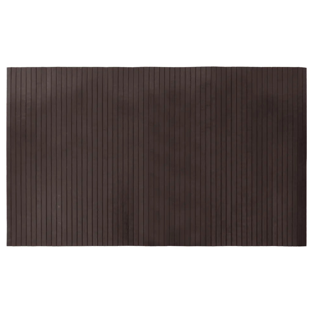 vidaXL Tappeto Rettangolare Marrone Scuro 60x100 cm in Bambù