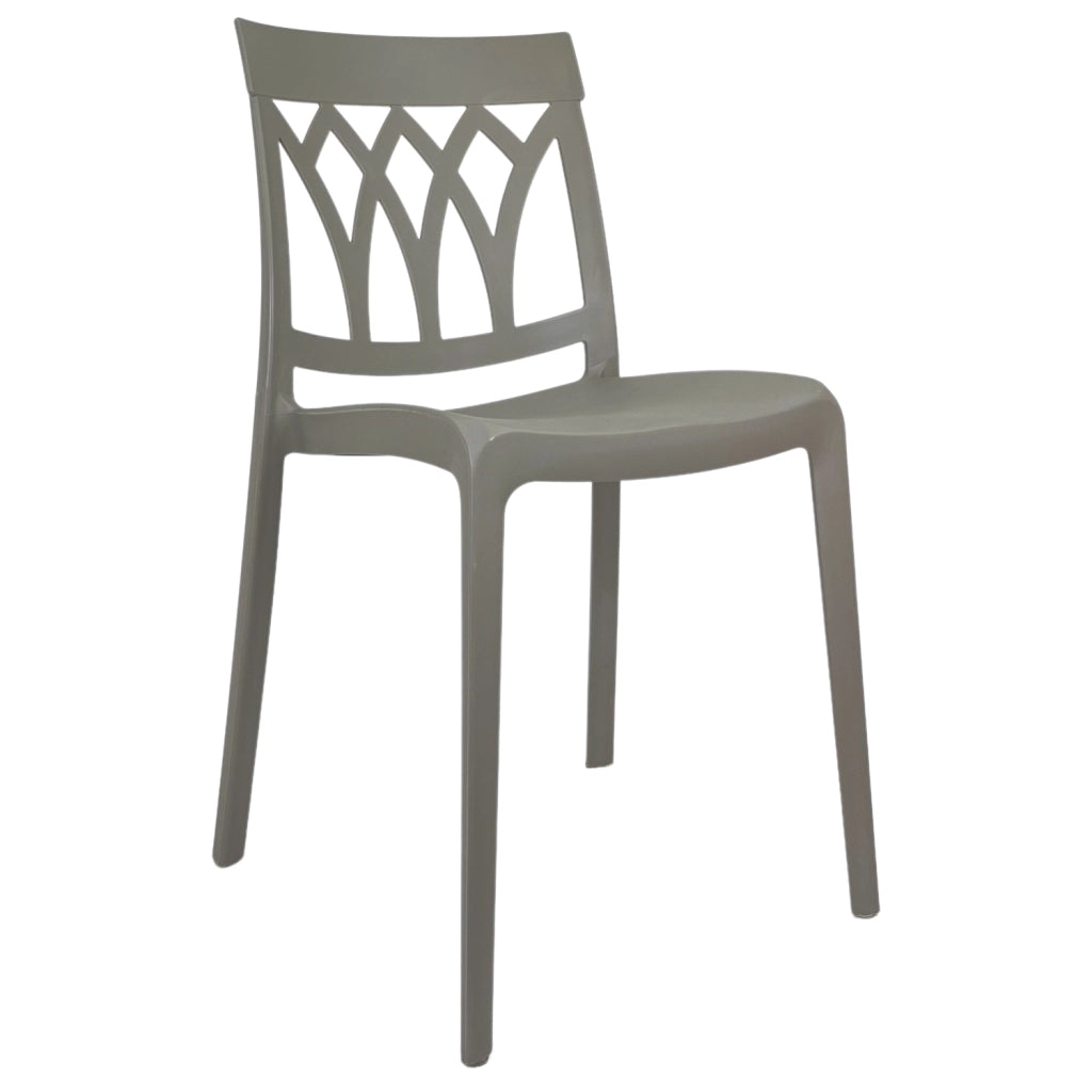 Marvin Sedia Kent Da Interno Esterno In Polipropilene e Resina Impilabile Di Design Moderne Tortora/1 Sedia