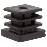 PUNTALE ALETTATO 30X30 MM FORATO 10MA PLAST NERO- 50,0 pz