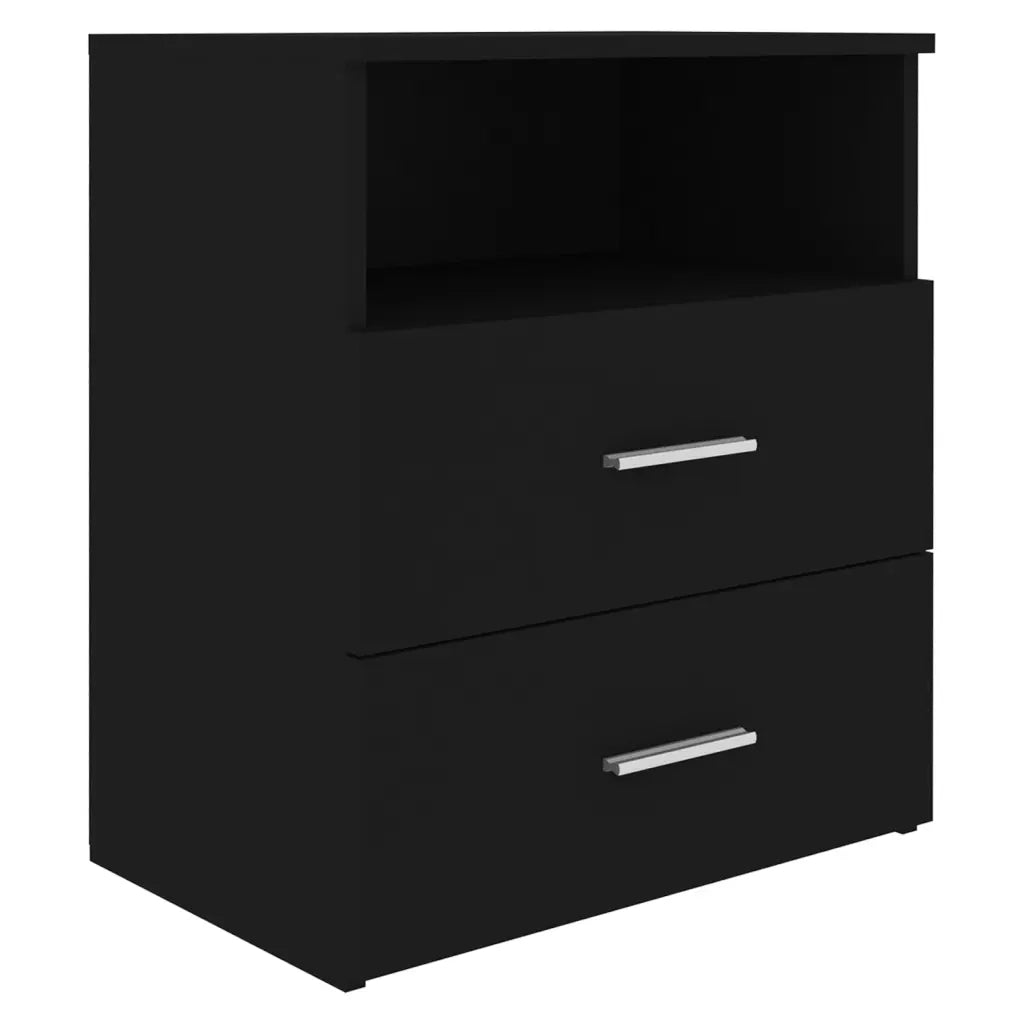 Comodino Nero 50x32x60 cm cod mxl 31006