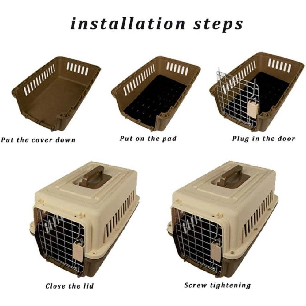 Trade Shop - Trasportino Per Animali Gatto Cane Borsa Viaggi Portatile Traspirante 81x60x59cm -