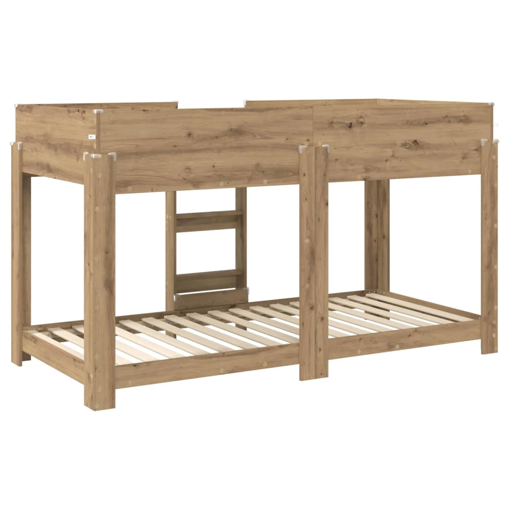 Letto a Castello per Bambini Rovere artigianale 90 x 200 cm 3410522