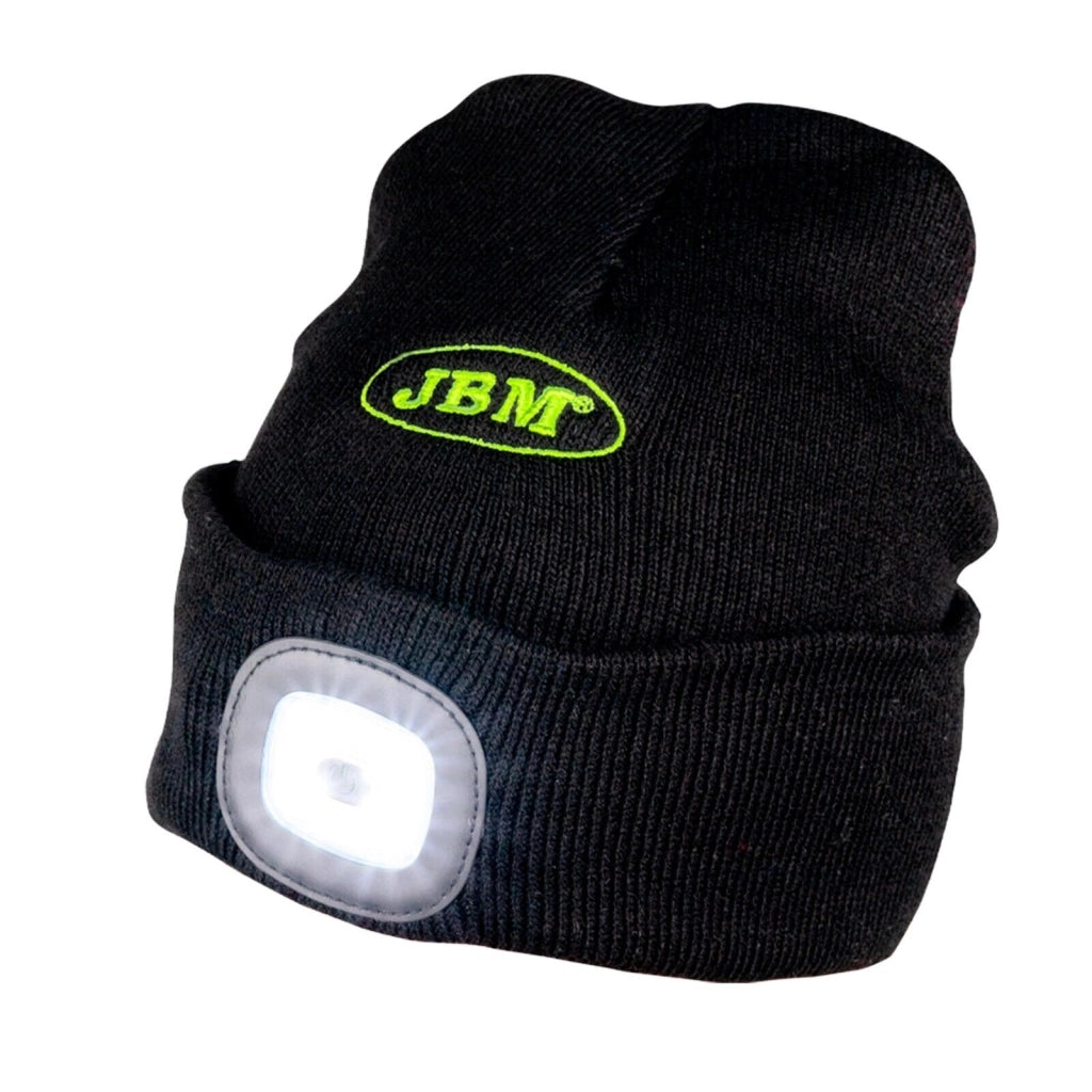 CAPPELLO INVERNALE CON LAMPADA A LED FRONTALE PER TUTTI GLI USI JBM