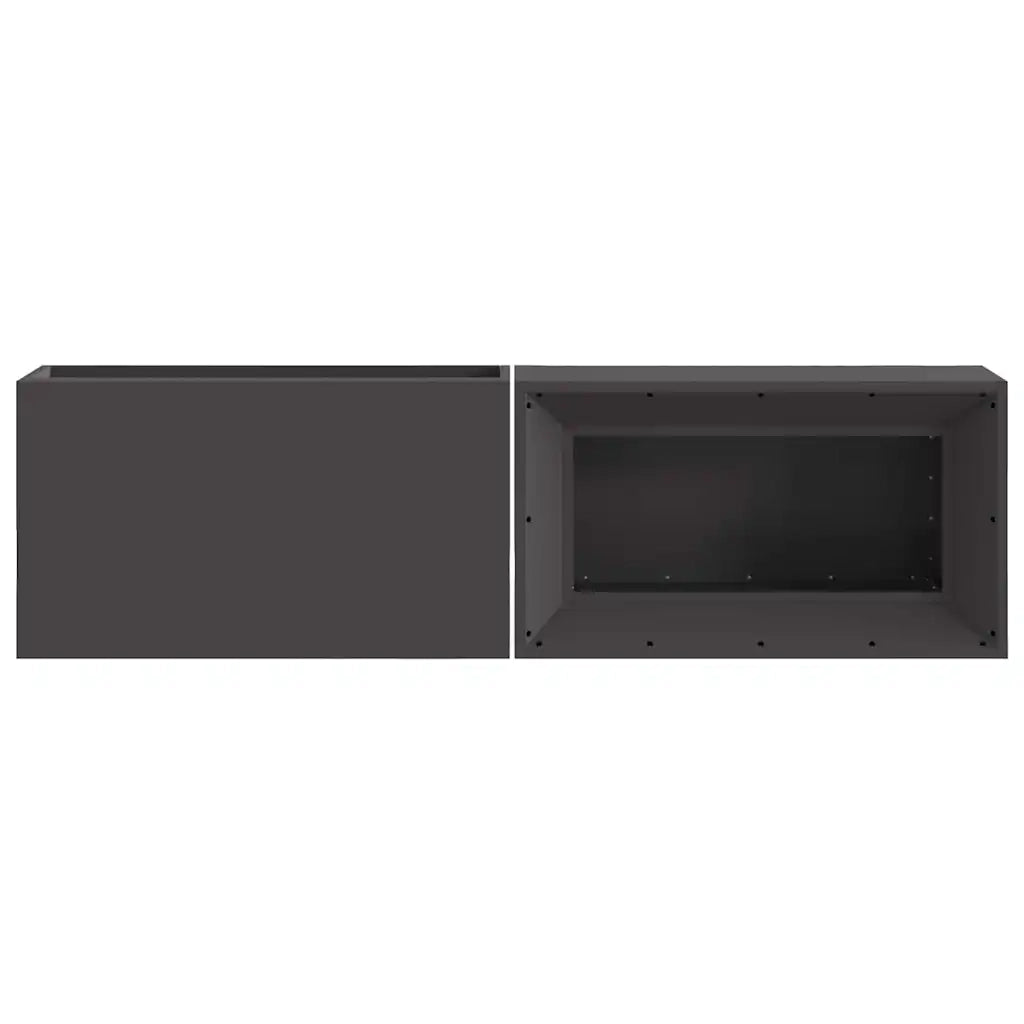 Focolare Nero 160 x 45 x 35 cm Acciaio CFW9244231