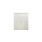 Armadio TOM 4 porte - Bianco - L160 x H183 cm - Guardaroba integrato