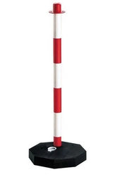 10 PZ COLONNINA SEGNALETICA CON BASE RIEMPIBILE H.90