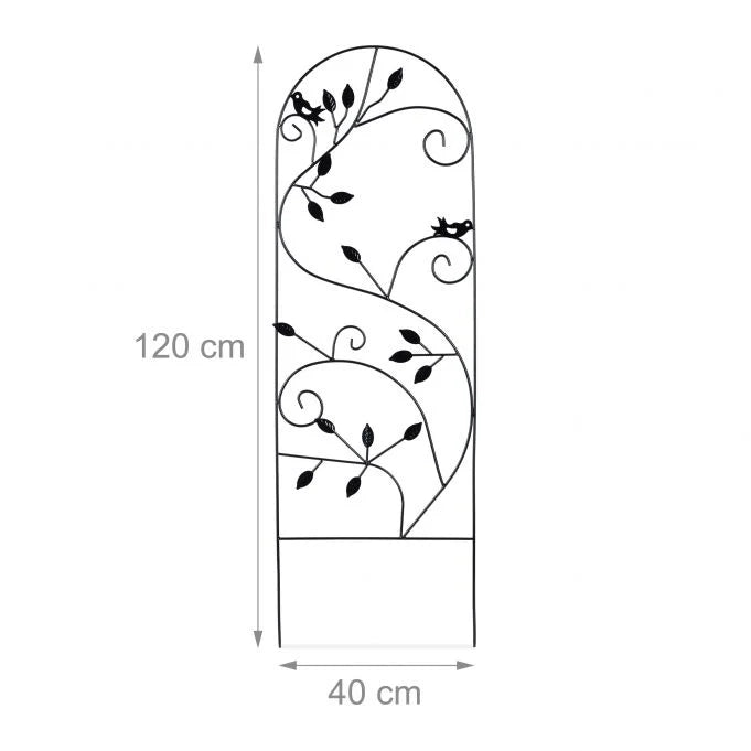 Traliccio da giardino in ferro nero 120 cm 13_0002894_2