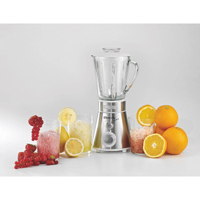 Frullatore - Lame in Acciaio Inox - Tazza in vetro 800ml - 2 velocità + Pulse - 300W - Argento