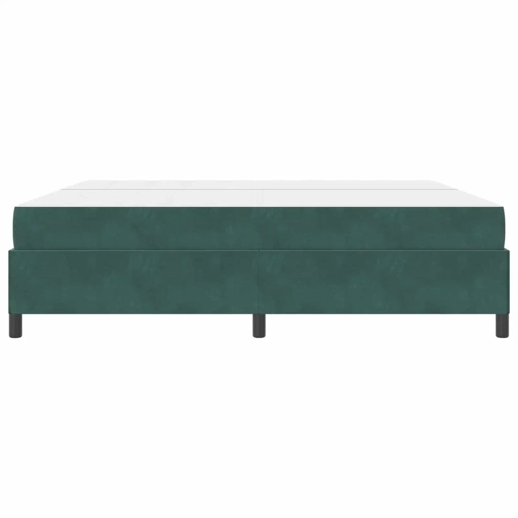 Struttura del letto Verde Scuro 200 x 200 cm Tessuto