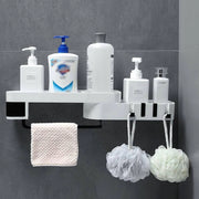 Trade Shop - Mensola Da Parete Bagno Scaffale Rotante Portaoggetti Cucina Doccia Organizzatore -