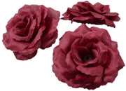Decorazioni per fiori artificiali 10 pezzi - Simulazione di rose - Decorazione - Matrimonio/Festa - Decorazione per la casa - Tela - Diametro 8 cm - Rose artificiali