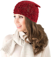 Cappello slouch in lana leggera per donna, manuale, estivo