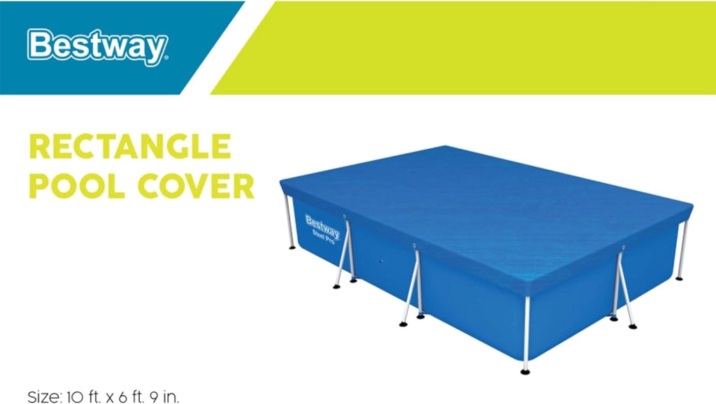 Bestway 58107 telo copertura per piscine rettangolari fuori terra, dimensioni 259x170 cm