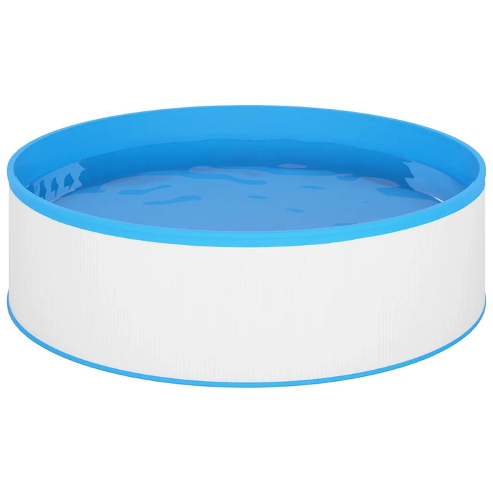 Piscina Fuori Terra con Skimmer e Pompa Sospesi 350x90cm Bianca 3070798