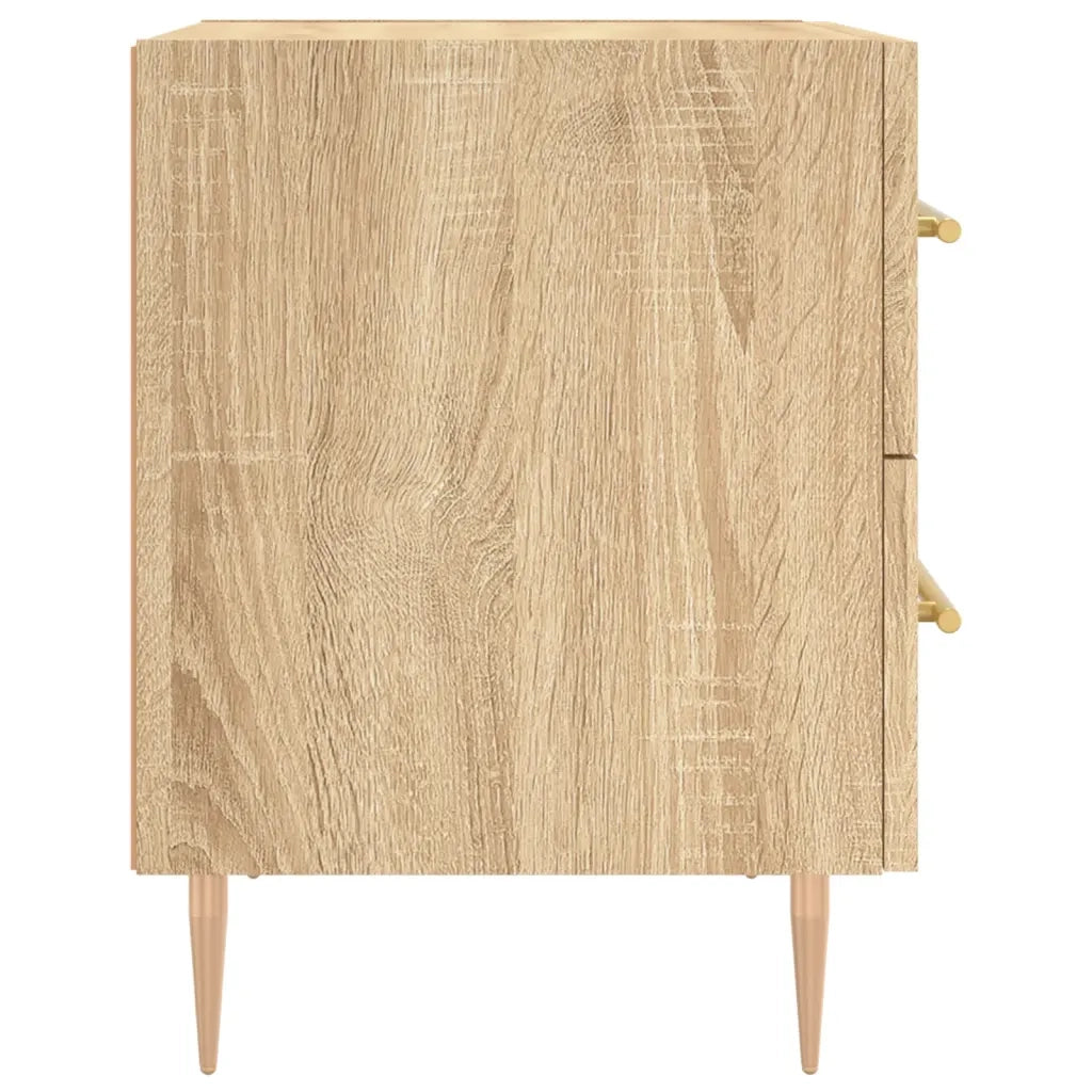 Comodino | Armadio da Notte | Mobiletto da notte Rovere Sonoma 40x35x47,5 cm in Legno Multistrato