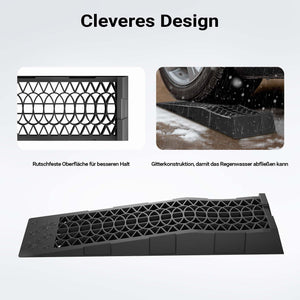 Cunei per camper auto 2 pz. max 3 t 700x200x78 mm Rampa di livellamento in plastica