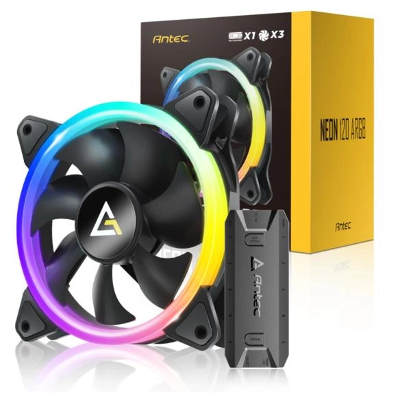Neon  120mm  pwm  argb  3fanscontroller - 0-761345-40023-7